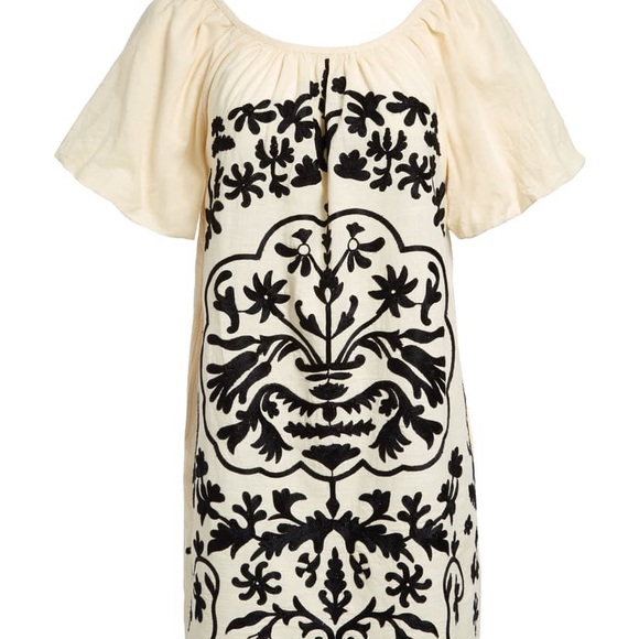 NWT Free People Boho Fiona Dress in Ivory Combo. Size M - Picture 5 of 8